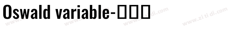 Oswald variable字体转换
